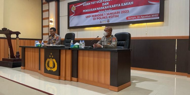 Ujian Kenaikan Pangkat (UKP), Personel Polres Seruyan Ikut Partisipasi