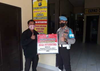 Sosialisasi Zona Integritas, Oleh Polsek Seruyan Hilir Kepada Warga