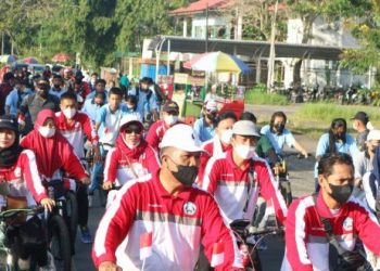 Ribuan Guru dan Peserta Didik Gowes Bersama Sambut UCI MTB 2022