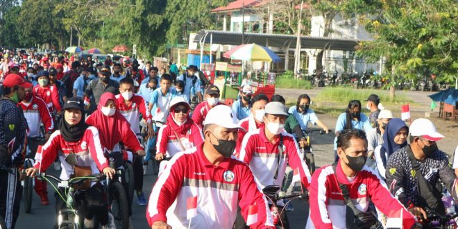 Ribuan Guru dan Peserta Didik Gowes Bersama Sambut UCI MTB 2022