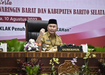 Ivo Sugianto Sabran Lepas Kontingen Kwarda Gerakan Pramuka Kalteng Ikuti Jambore Nasional XI Tahun 2022 di Cibubur, Jakarta Timur