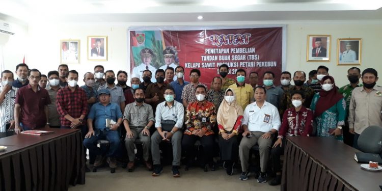 Disbun Prov. Kalteng Gelar Rapat Penetapan TBS Kelapa Sawit