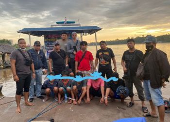 Polisi Bekuk 5 Kawanan Bajak Sungai yang Beraksi di DAS Barito