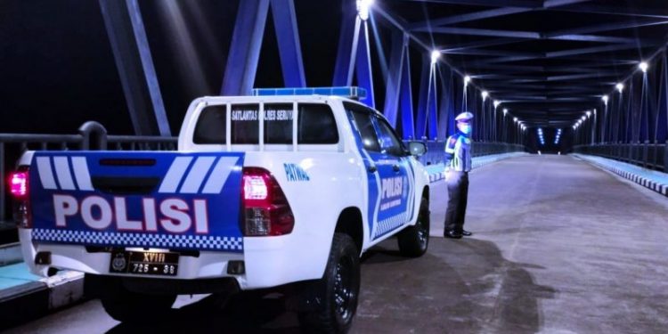 Cegah Aksi Balapan Liar Satlantas Polres Seruyan Laksanakan Patroli Malam