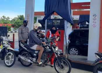 Amankan SPBU, Polsek Seruyan Hilir Cegah Penyalahgunaan BBM