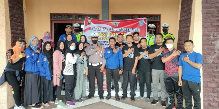 Satlantas Polres Seruyan Gelar Car Free Day dan Sosialisasi Tertib Berlalulintas