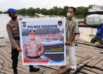 Satpolairud Polres Seruyan Himbau Masyarakat Hindari Narkoba
