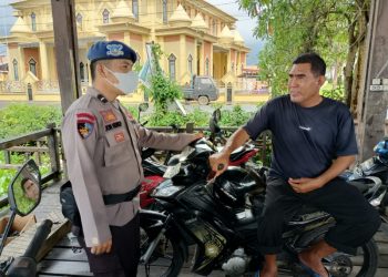 Satpolairud Polres Seruyan Himbau Prokes Covid-19