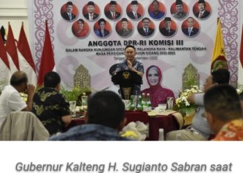 Gubernur Sugianto Berharap DPR RI Berkontribusi dalam Pembangunan Kalteng