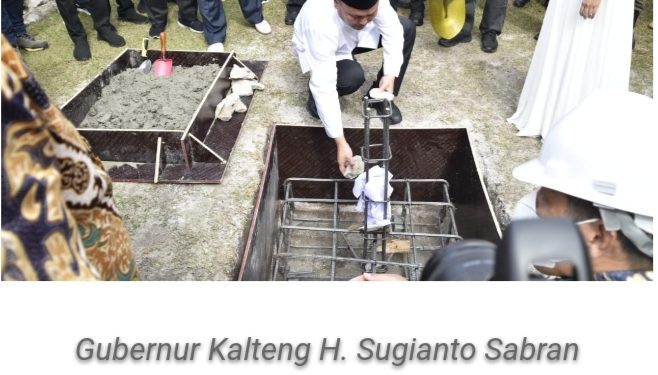 Gubernur Kalteng Peletakan Batu Pertama Pembangunan/Renovasi Bundaran Besar Palangka Raya