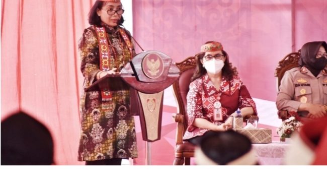Menteri Bintang Puspayoga Launching Desa Ramah Perempuan dan Peduli Anak Bebas Stunting di Kalteng