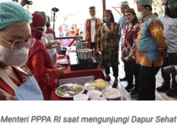 Usai Deklarasi Desa Ramah Perempuan dan Peduli Anak, Menteri PPPA Kunjungi Taman Edukasi