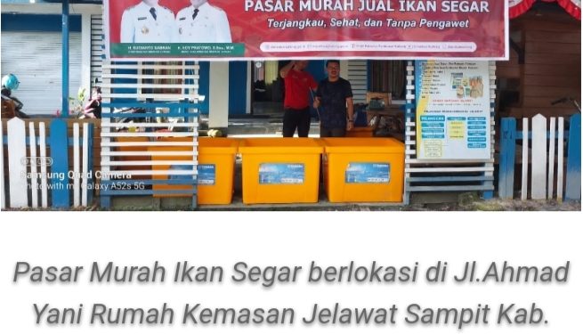 Gelaran Pasar Murah Ikan Segar di Sampit, Kembali Dibuka