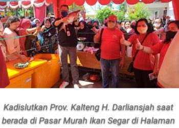 Dislutkan Kalteng Dukung Operasi Pasar di Kotim