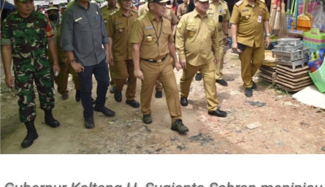 Pantau Harga Sembako, Gubernur Sugianto Sambangi Pasar Simpang Sebabi Kotawaringin Timur