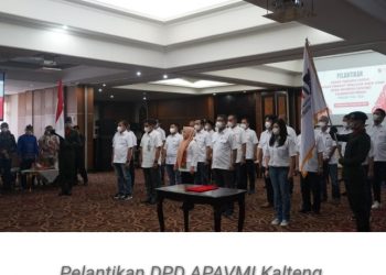 Sahli Gubernur Suhaemi Hadiri Pelantikan DPD APAVMI Kalteng