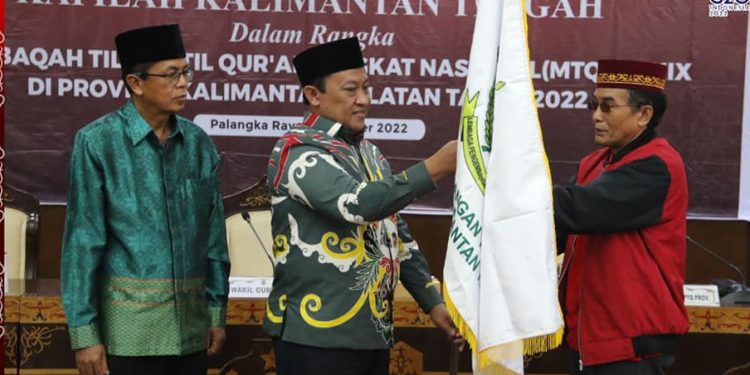 Wagub Kalteng Berangkatkan 48 Kafilah Peserta MTQ Tingkat Nasional