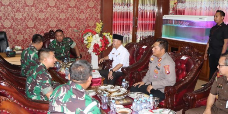 Kapolres Sambut Kunjungan Silaturahmi Danrem 102/Pjg