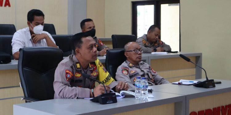 Terkait Pemilu 2024 dan Inflasi, Polres Seruyan Vicon Bersama Polda Kalteng