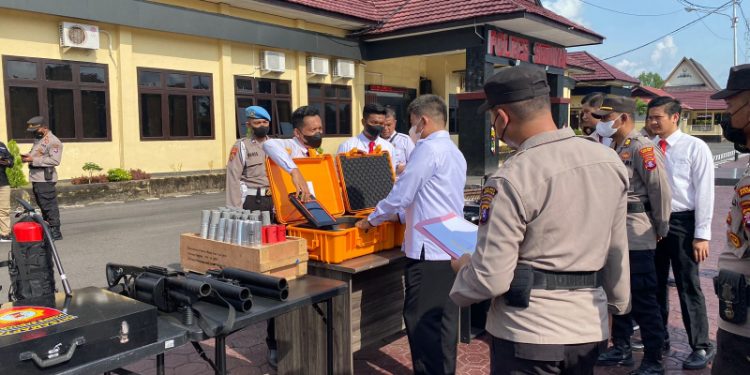 Pastikan Pemeriksaan Ranmor Lancar Anggota Propam Amankan Kegiatan