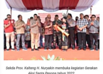 Sekda Nuryakin Secara Resmi Buka Gerakan Aksi Sapta Pesona di Dermaga Kereng Bangkirai