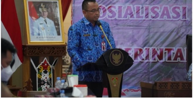 Asisten Adum Sri Suwanto Buka Sosialisasi Aplikasi SIPD Penatausahaan