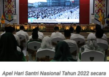 Wakil Gubernur Hadiri Apel Hari Santri Nasional Tahun 2022 secara Virtual
