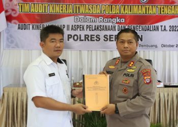 Kapolres Seruyan Terima Hasil Audit Kinerja