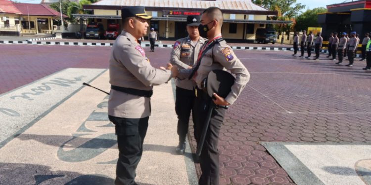 Polres Seruyan Gelar Upacara Penerimaan Siswa Latja SPN Polda Kalteng