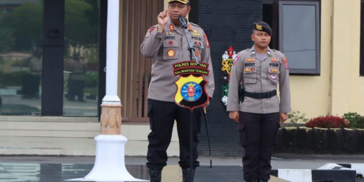 Pimpin Apel Pagi, Ini Yang Disampaikan Kapolres Seruyan