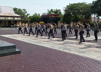 Tingkatkan Kemampuan SDM, Polres Seruyan Laksanakan Latihan Beladiri