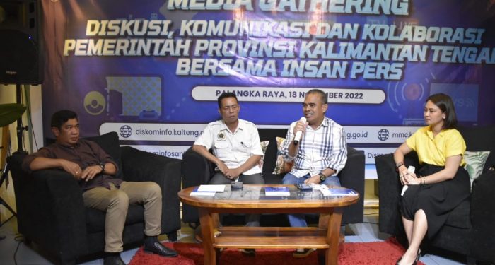 Diskominfosantik Kalteng Gelar Media Gathering Bersama Insan Pers