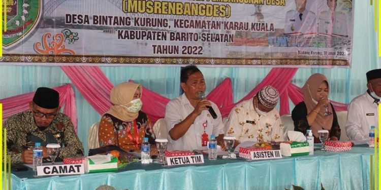 Musrenbangdes Kabupaten Barsel Berakhir di Desa Bintang Kurung