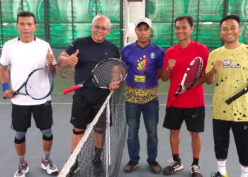 Kalahkan Tim Tenis DKI Jakarta, Tim Tenis Lapangan PWI Kalteng Melaju ke Babak Final Beregu Porwanas XIII 2022