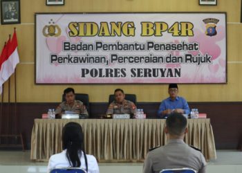 Bag SDM Polres Seruyan Melaksanakan Sidang BP4R