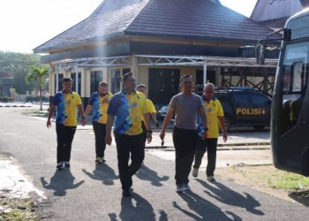 Kebersihan Mako Itu Penting, Kapolres Seruyan Cek Aspol