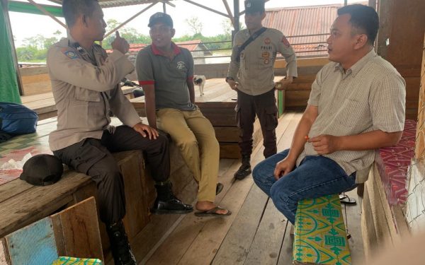 Stop Perjudian, Ini Himbauan Personil Polsek Hanau Kepada Warga