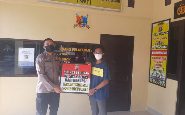 Polsek Serhil Selalu Sosialisasi Zona Integritas Menuju WBBM