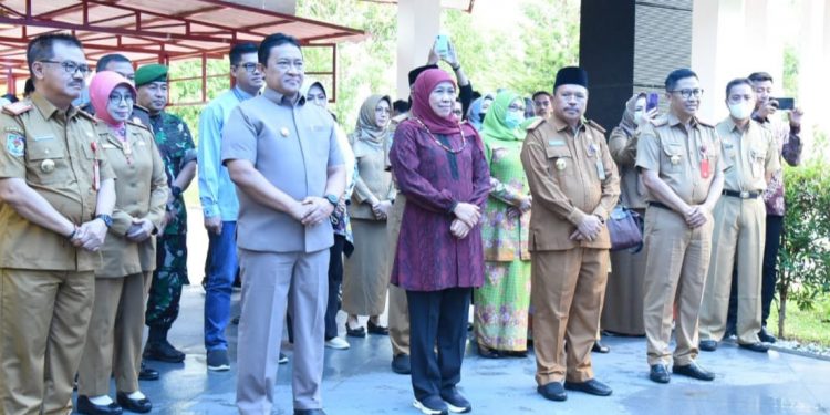 Wagub Edy Pratowo Sambut Gubernur Jatim Khofifah Indar Parawansa