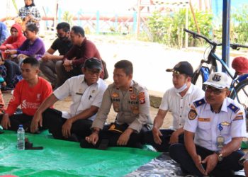 Kapolsek Seruyan Hilir Hadiri Sekaligus Pengamanan Kegiatan Balap Ketinting