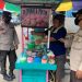 Sambangi Pedagang, Kanit Binmas Polsek Hanau Beri Himbauan Kamtibmas