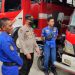 Personil Polres Seruyan Sambangi Piket Siaga Dinas Pemadam Kebakaran