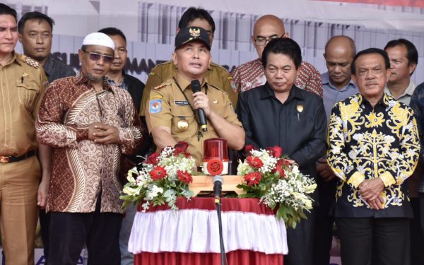 Gubernur Sugianto Sabran Lakukan Pemancangan Perdana Pembangunan RSUD Wilayah Barat