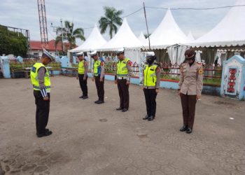 Satlantas Polres Seruyan Laksanakn Apel Pagi Persiapan Gatur