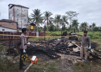 Quick Respone Time, Satreskrim Polres Seruyan Olah TKP Kebakaran
