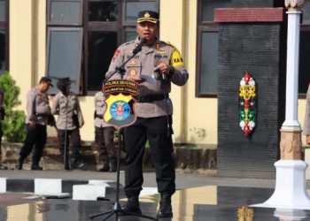 Korps Raport Kenaikan Pangkat, Polres Seruyan Gelar Upacara