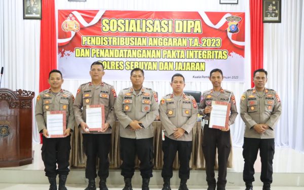 Kapolres Seruyan Pimpin Sosialisasi Dipa dan Penandatanganan Fakta Integritas
