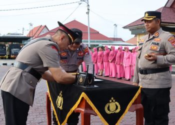Kapolres Seruyan Pimpin Sertijab Enam Perwira