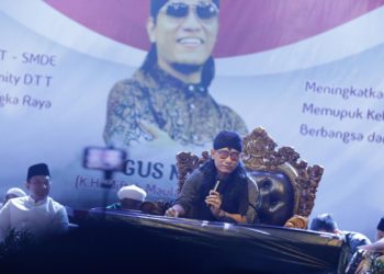 Mak Ganjar Hadiri Ceramah Kebangsaan Gus Miftah di Palangka Raya