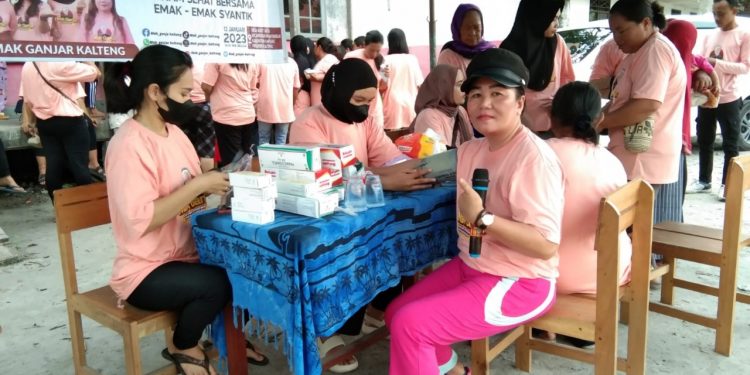 Mak Ganjar Kalteng Gelar Pengobatan Gratis dan Menyasar Ibu-ibu di Kapuas